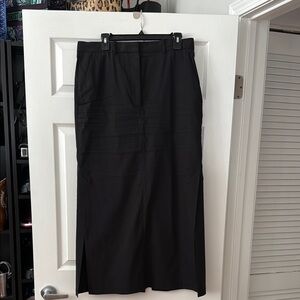 COS flat tab black skirt size 10